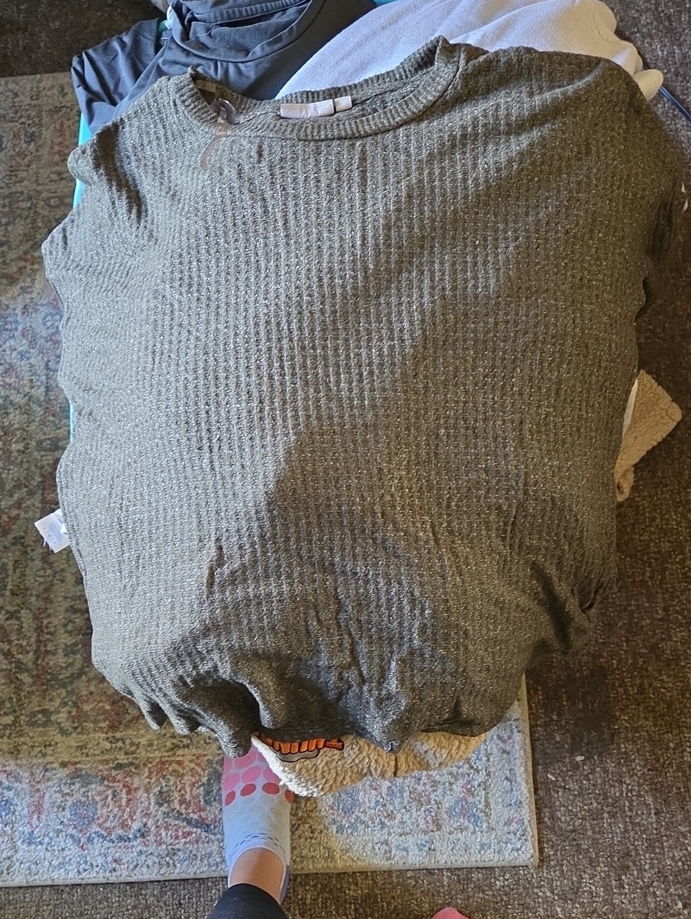So Textured Green Top Size XL